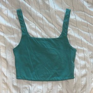 AÉROPOSTALE Teal Cropped Tank